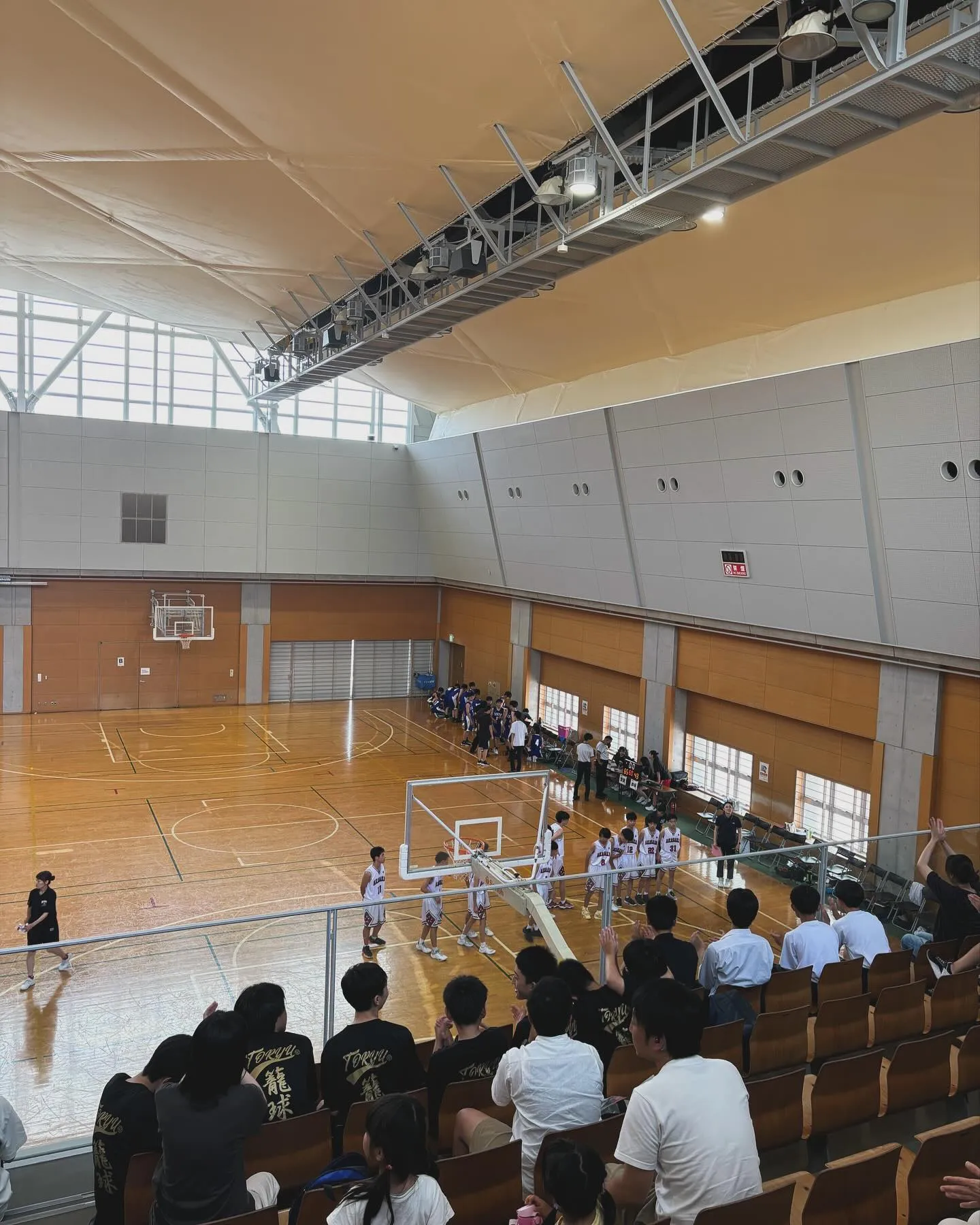 今日はバスケ部の中体連を観戦に行って来ました🏀