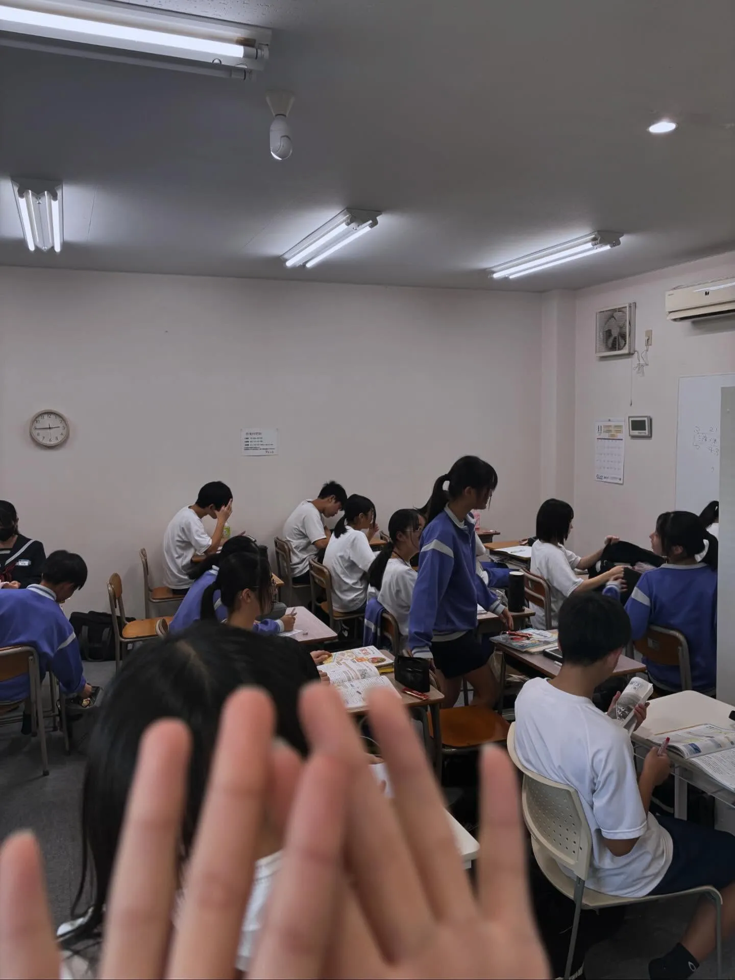 定期テスト1日目終了☑️