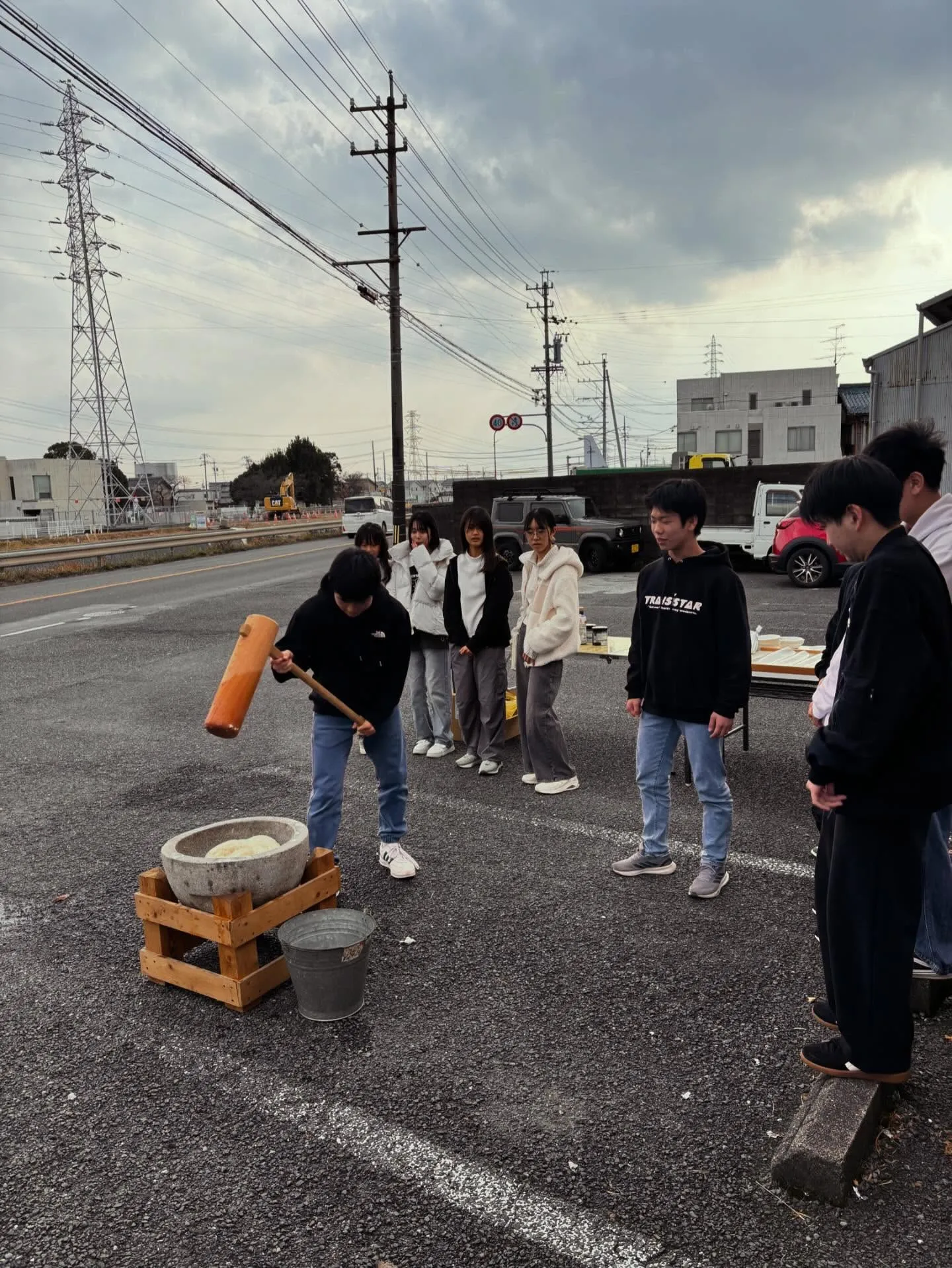 今年もみんなで餅つきしました🎵