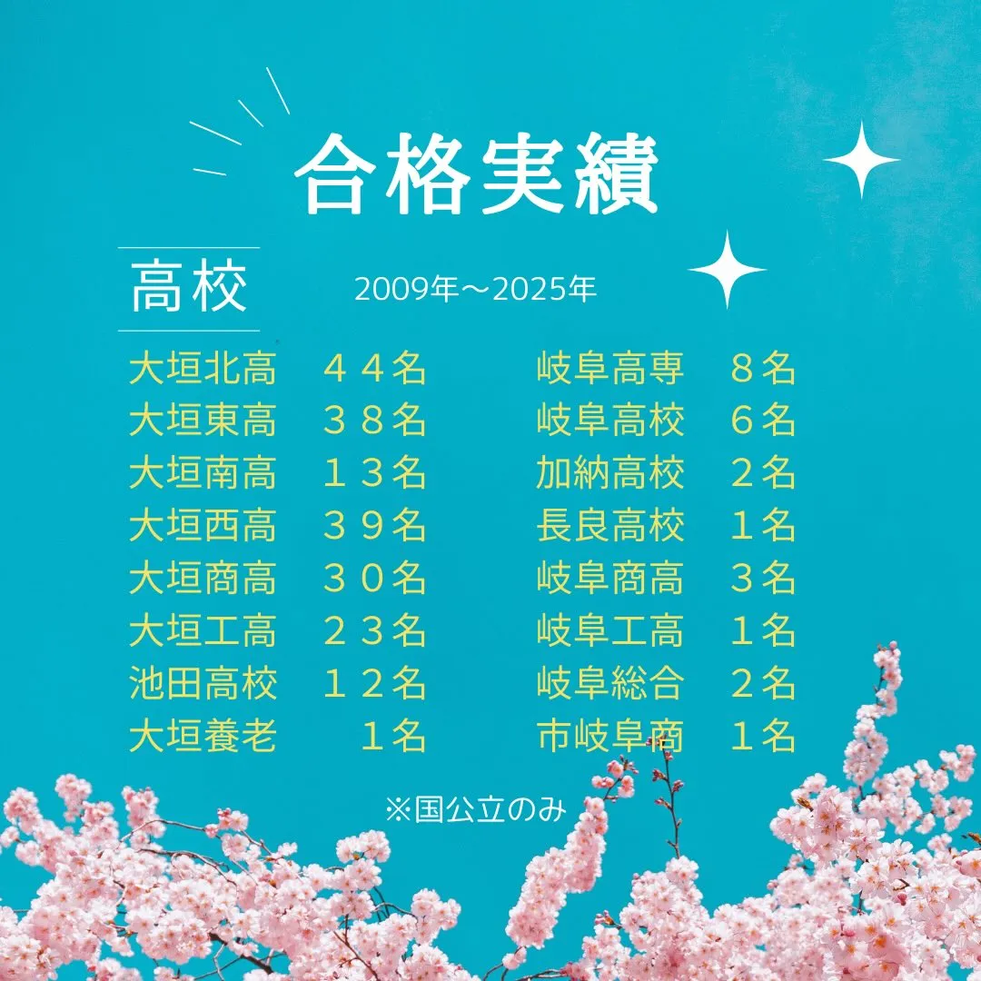 新年度生受付中です🏫