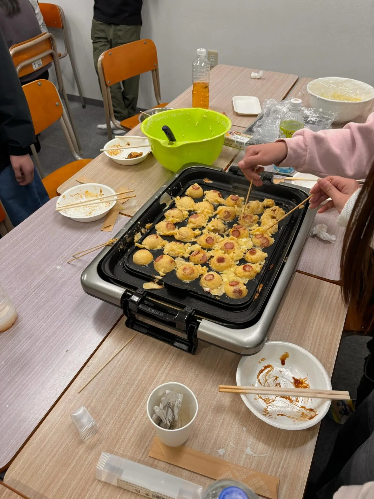 今夜は中1初めてのタコパ🐙