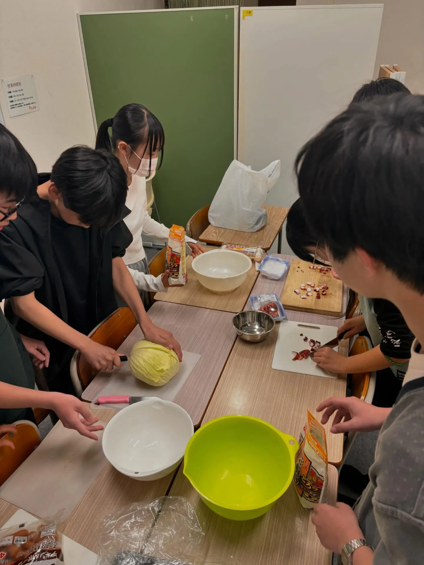 今夜は中1初めてのタコパ🐙