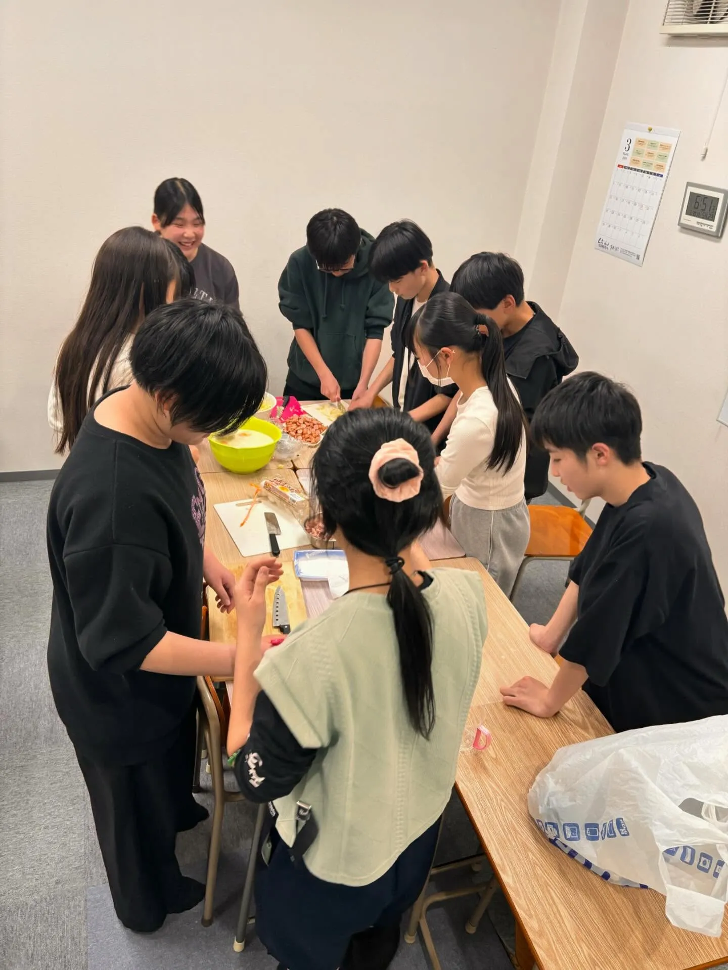 今夜は中1初めてのタコパ🐙